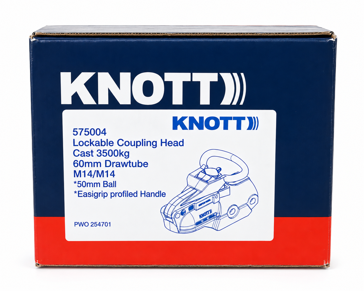 Genuine KNOTT Avonride KFG35 Cast Lockable Coupling Hitch Head 3500kg