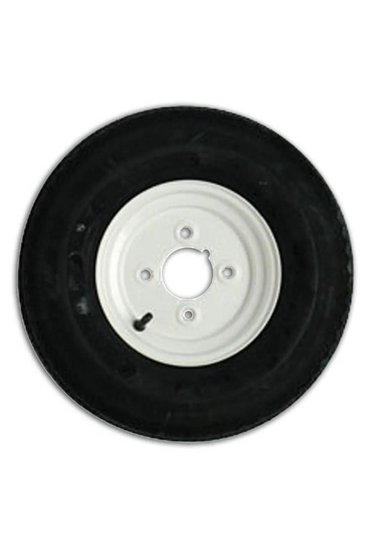 Wheel & Tyre Assembly 500 x 10 - 4 x 3/8" Studding, 101.6mm PCD, 67mm Centre Bor
