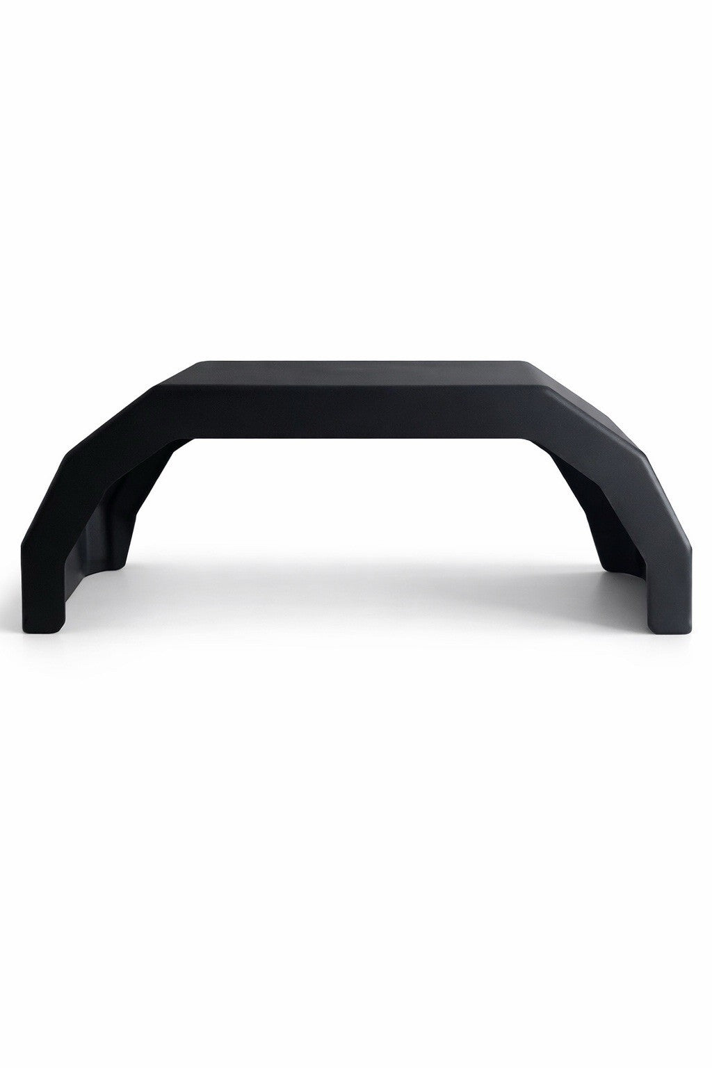 8” Black Angular Single Plastic Mudguard