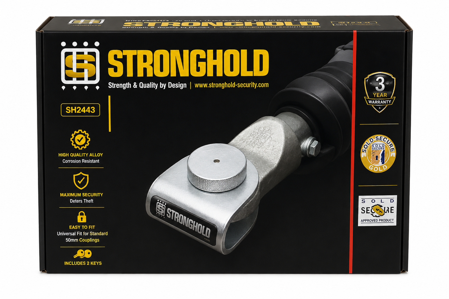 Stronghold 40/50mm Towing Eye Lock