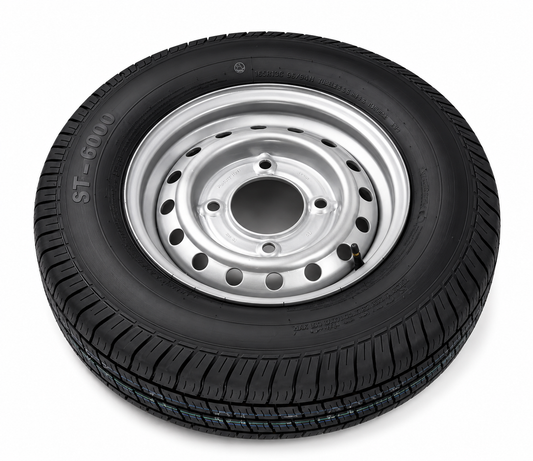 Wheel & Tyre Assembly 165R x 13C - 4 x M12 Studding, 139.7mm PCD, 95.5mm Centre Bore